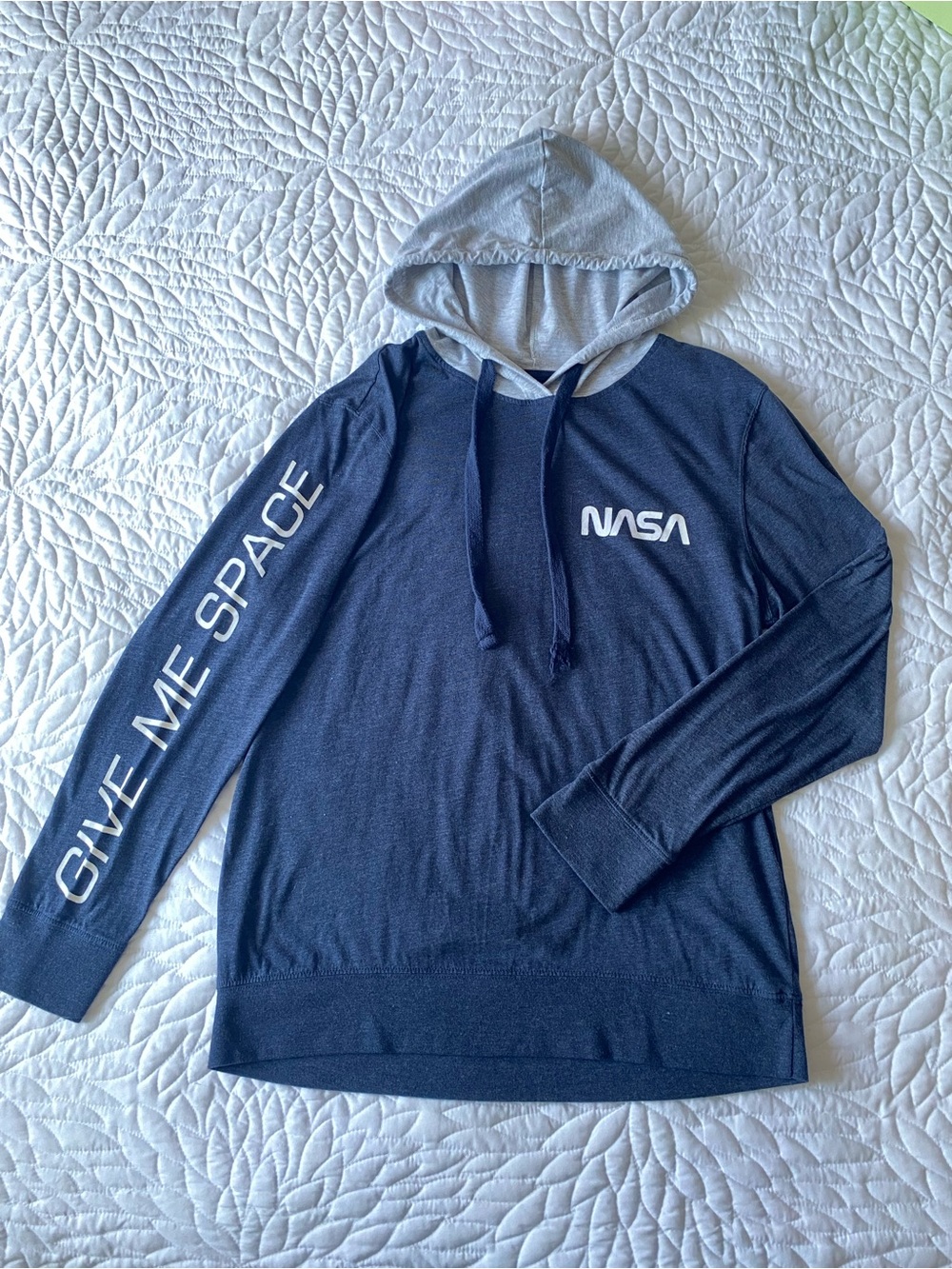 NASA Lightweight Hoodie | “Give Me Space” Sleeve Graphic | Size M